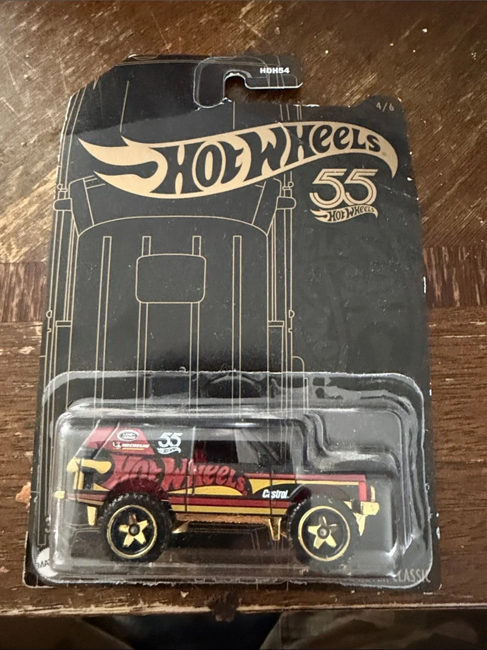 Hot Wheels 55th Anniversary Red & Black Off-Road Van Toy